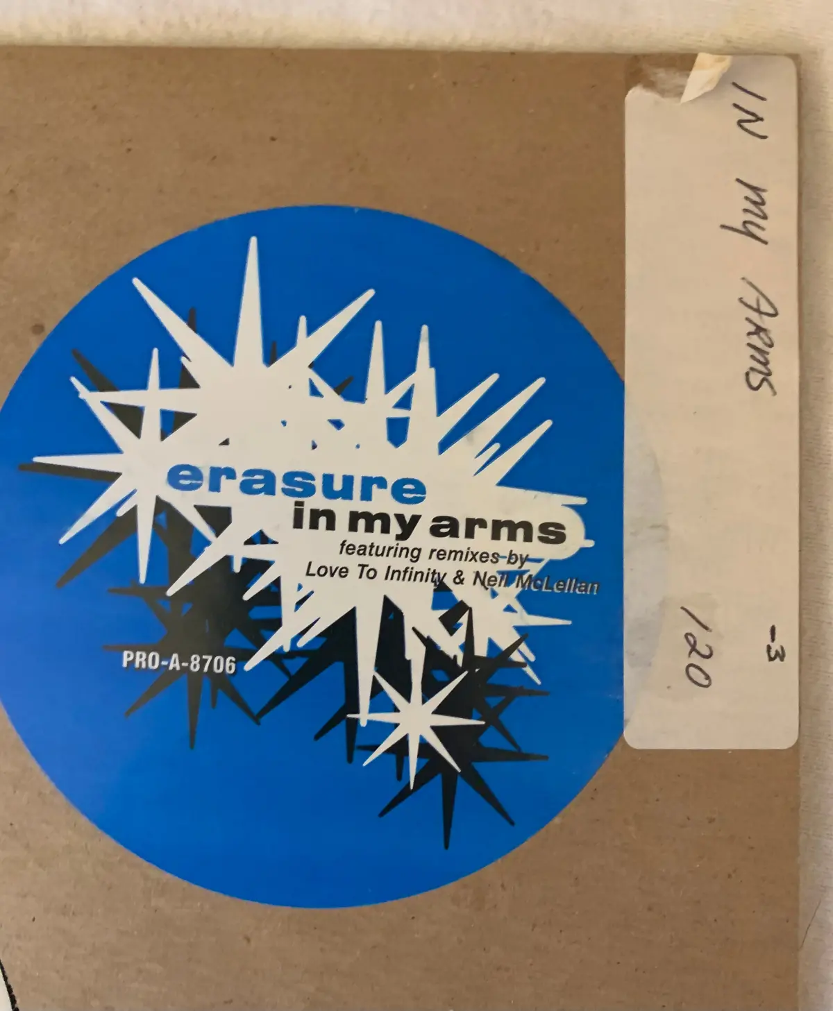 Erasure - In My Arms (Promo 12") Lp Vinyl - Used 2