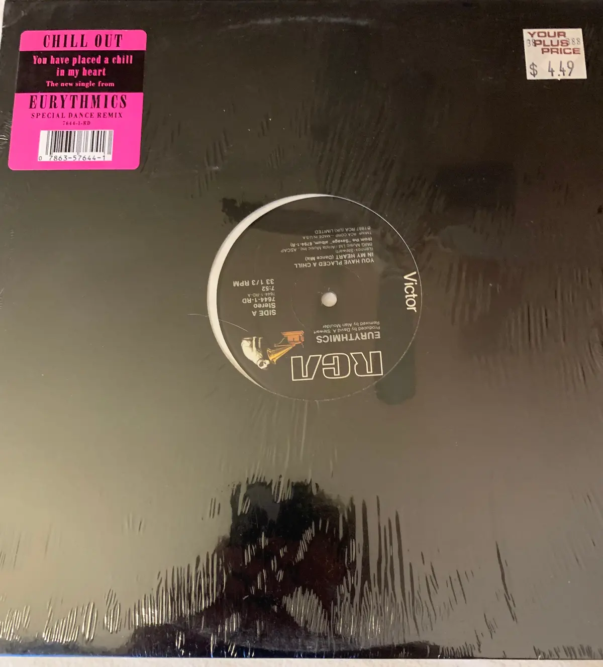 Eurythmics - You Have Placed A Chill In My Heart  12" Lp Vinyl - Used 1