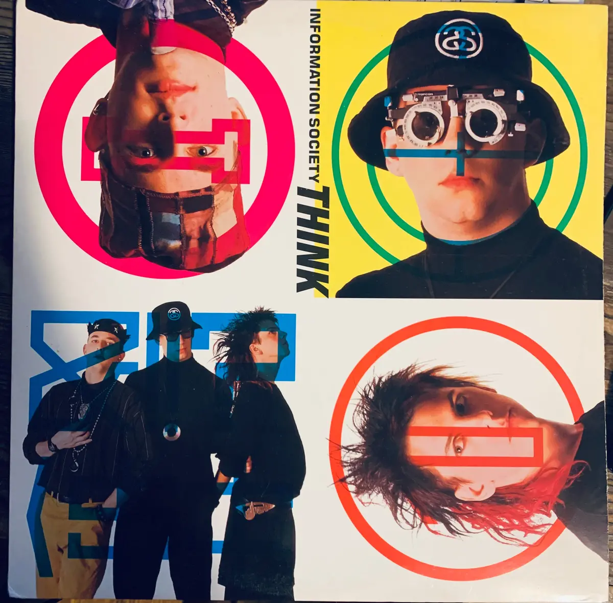 Information Society - Think About It 12" Single Remix Lp Vinyl - Used 1