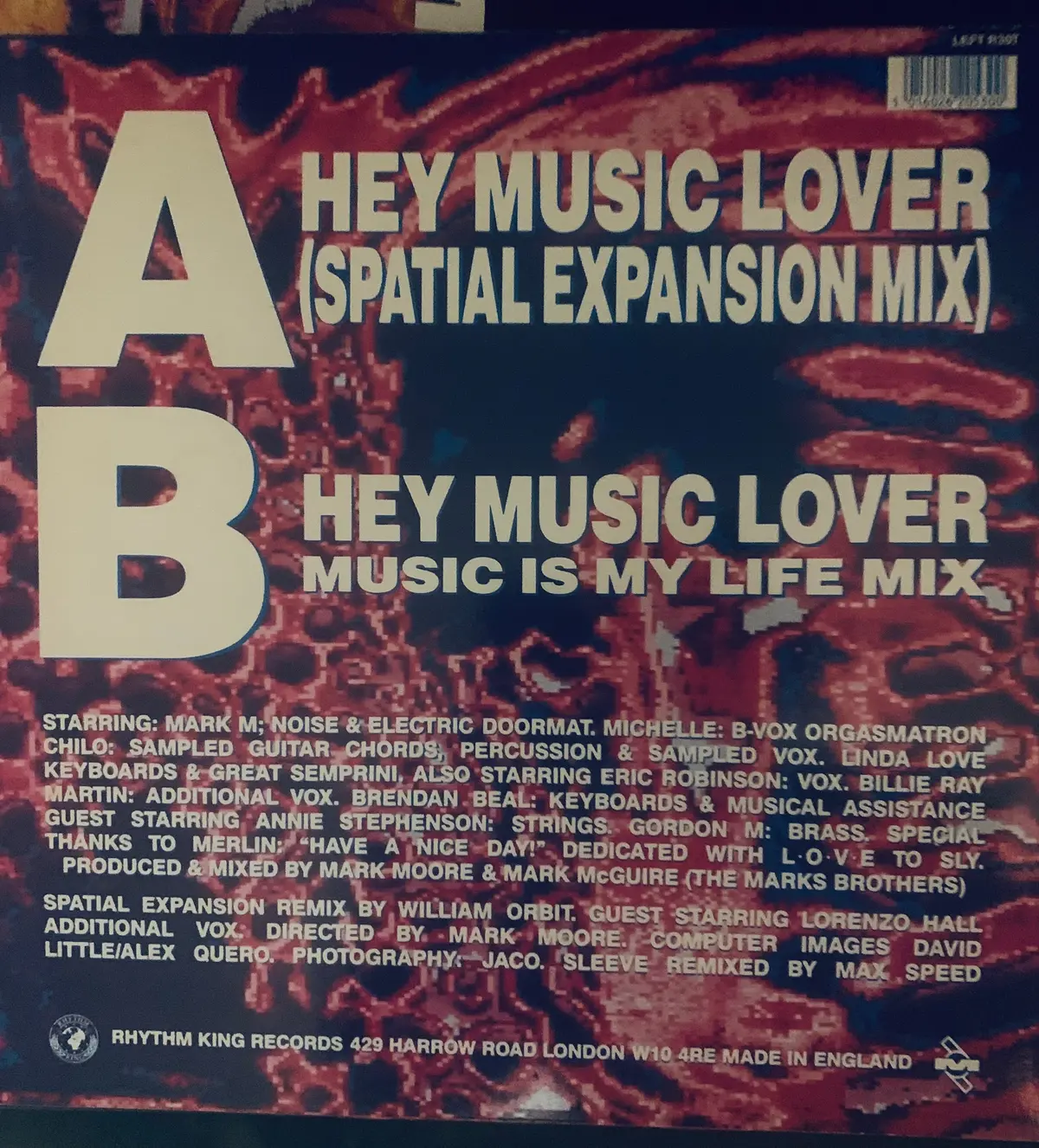 S'express - Hey Music Love Part 1 & 2 Limited Edition 12" Lp Vinyl - Used 2