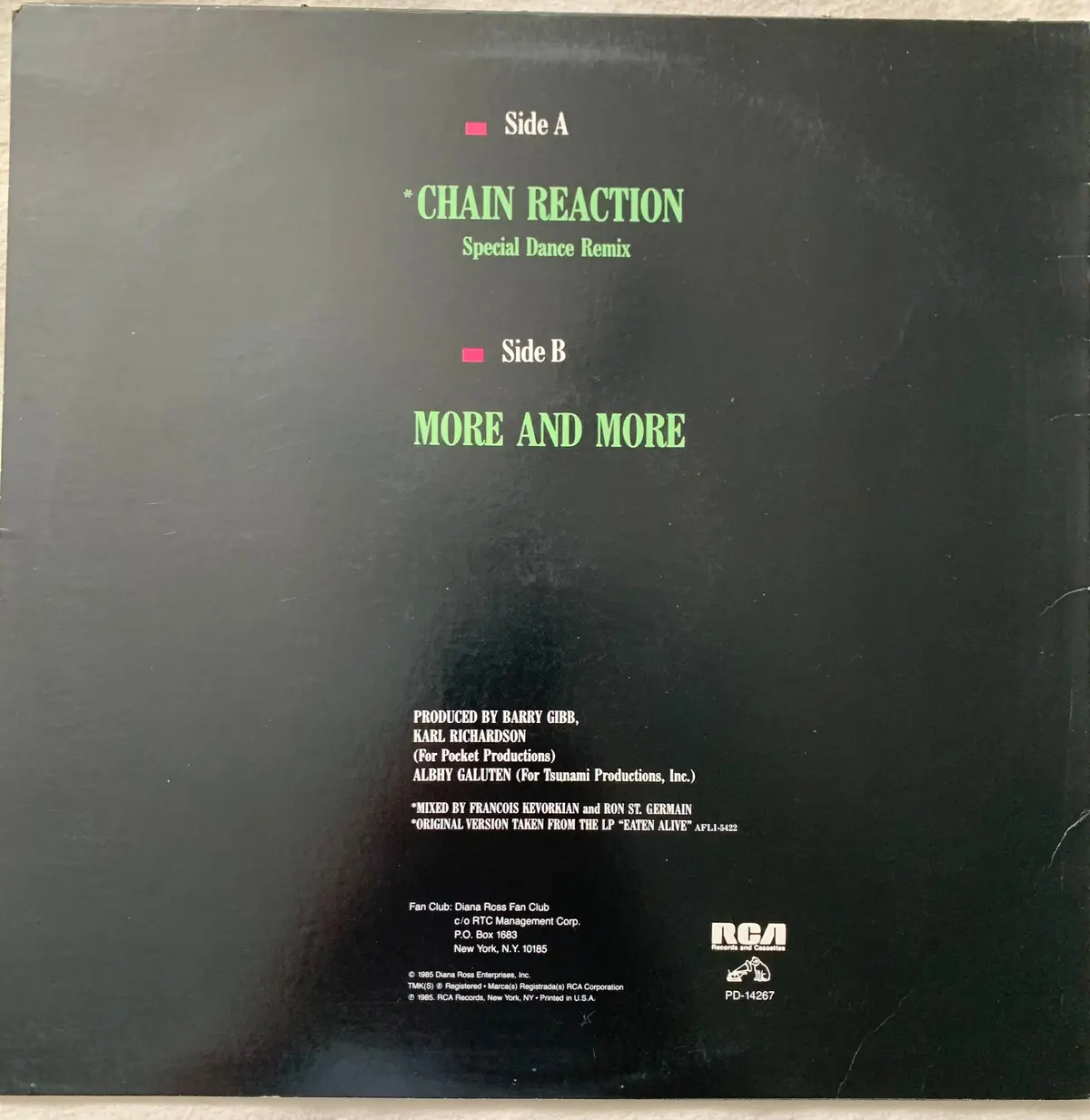 Diana Ross - Chain Reaction 12" Lp Vinyl - Used 2