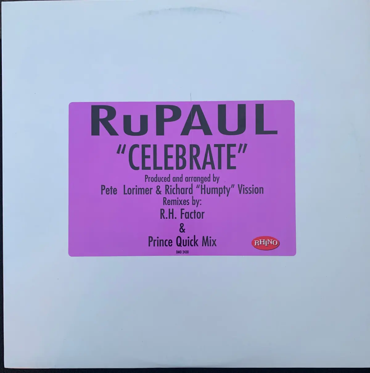 Ru Paul - Celebrate 2Xlp Promo Vinyl 12" - Used 1