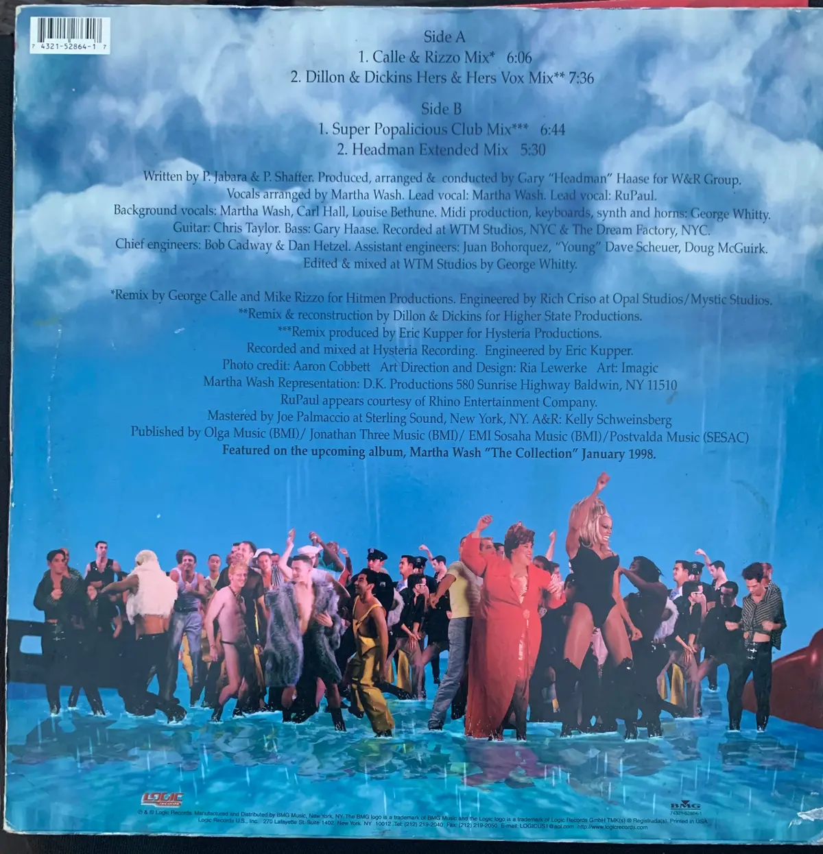 Martha Wash & Ru Paul - It's Raining Men...The Sequel 12" Vinyl - Used 2