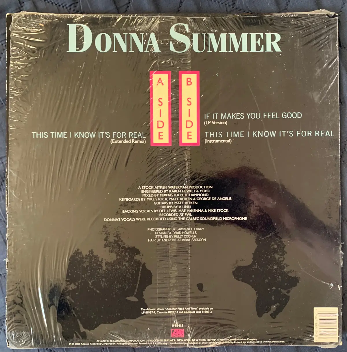 Donna Summer - This Time I Know It's For Real 12" Remix Lp Vinyl - Used 2