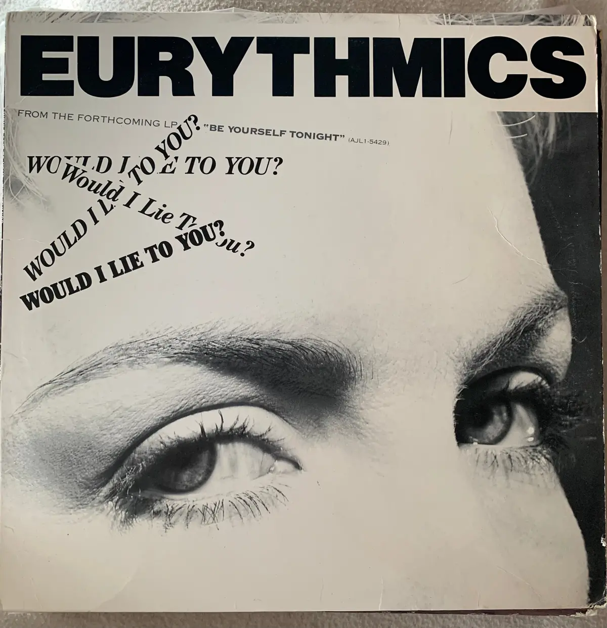 Eurythmics -  Would I Lie To You   12" Lp Vinyl - Used 1