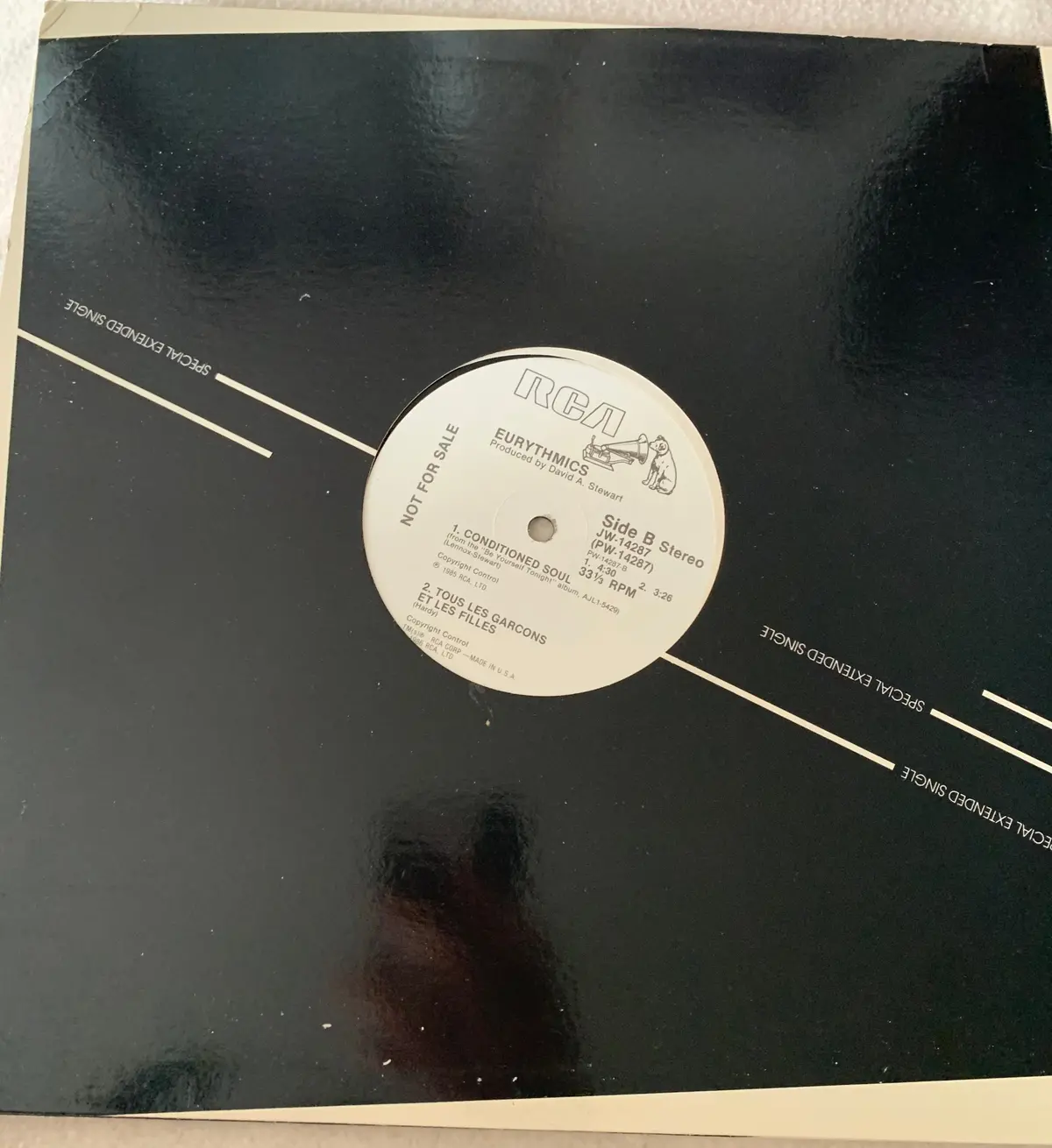 Eurythmics - It's Alright (Baby's Coming Back) Promo 12" Lp Vinyl - Used 1