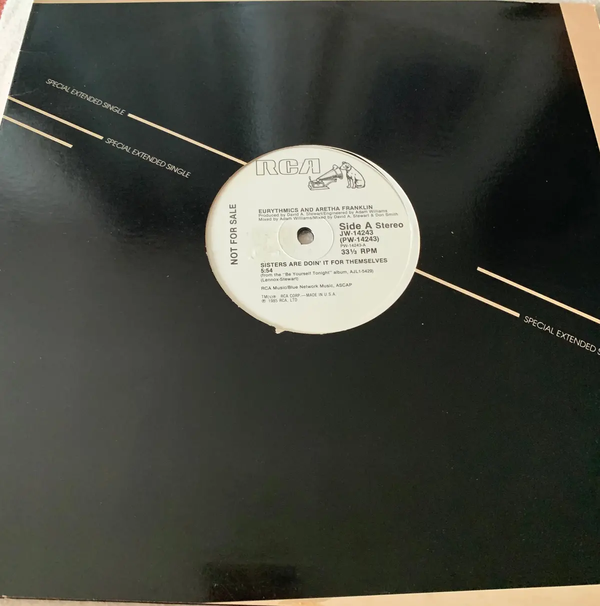 Eurythmics + Aretha Franklin - Sisters Are Doin' It For Themselves - Promo 12" Lp Vinyl - Used 1