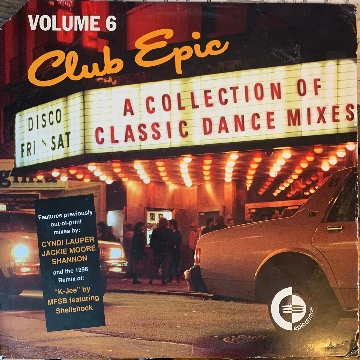 Club Epic Vol. 6 (Various: Cyndi Lauper, Shannon ++ ) Lp Vinyl 12"  - Used 1