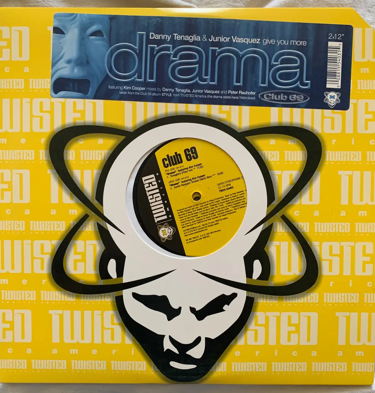 Club 69 - Ft: Danny Tenaglia & Junior Vasquez - Give You More 12" Remix Lp Vinyl - Used 1