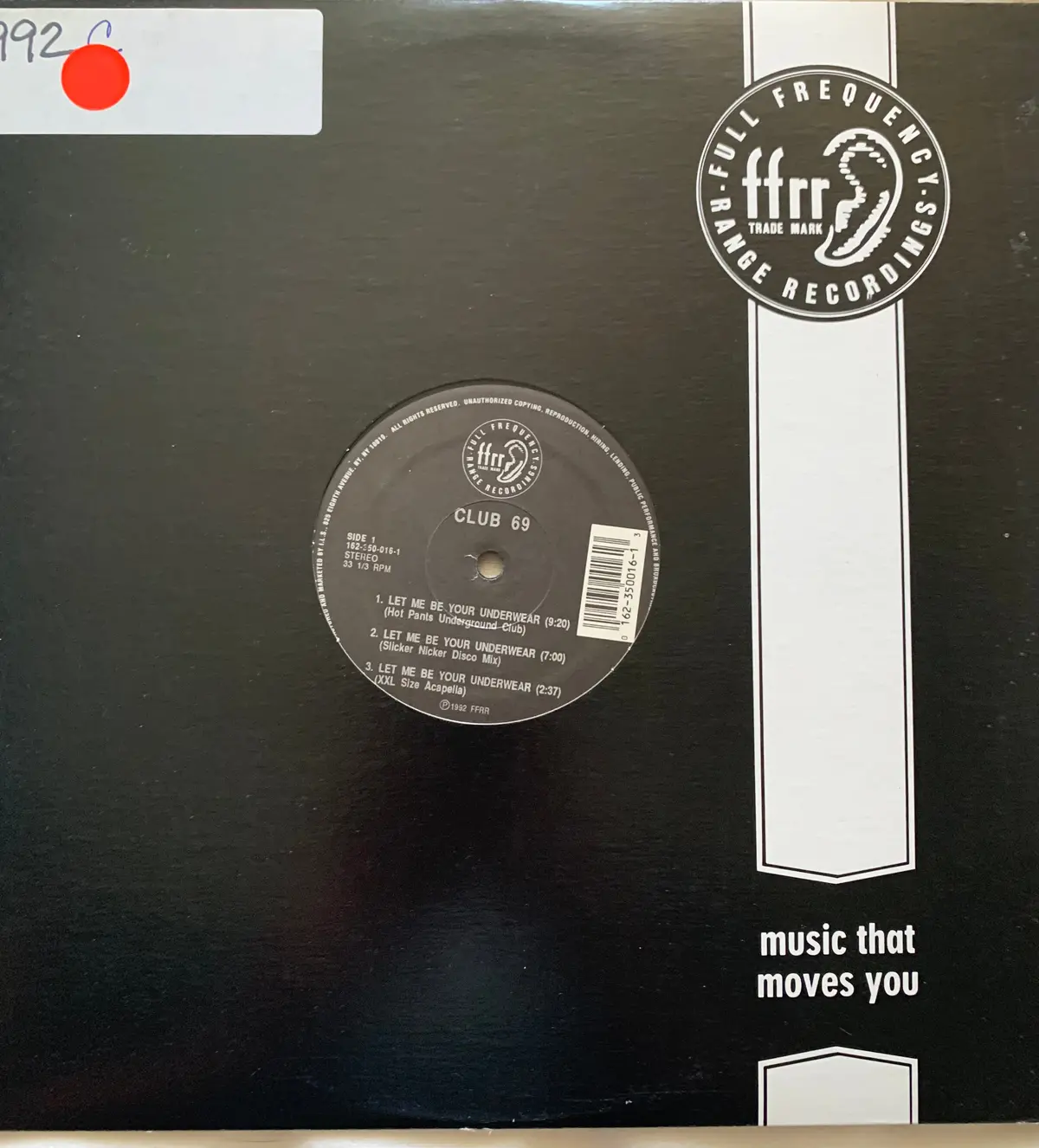 Club 69 - Let Me Be Your Underwear  Promo  12" Remix Lp Vinyl - Used 1