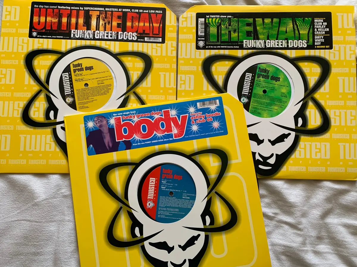 Funky Green Dogs - 3 Vinyl 12" Lp Set (Part 1) Body, The Way, Until The Day - Used (Us Only) 1