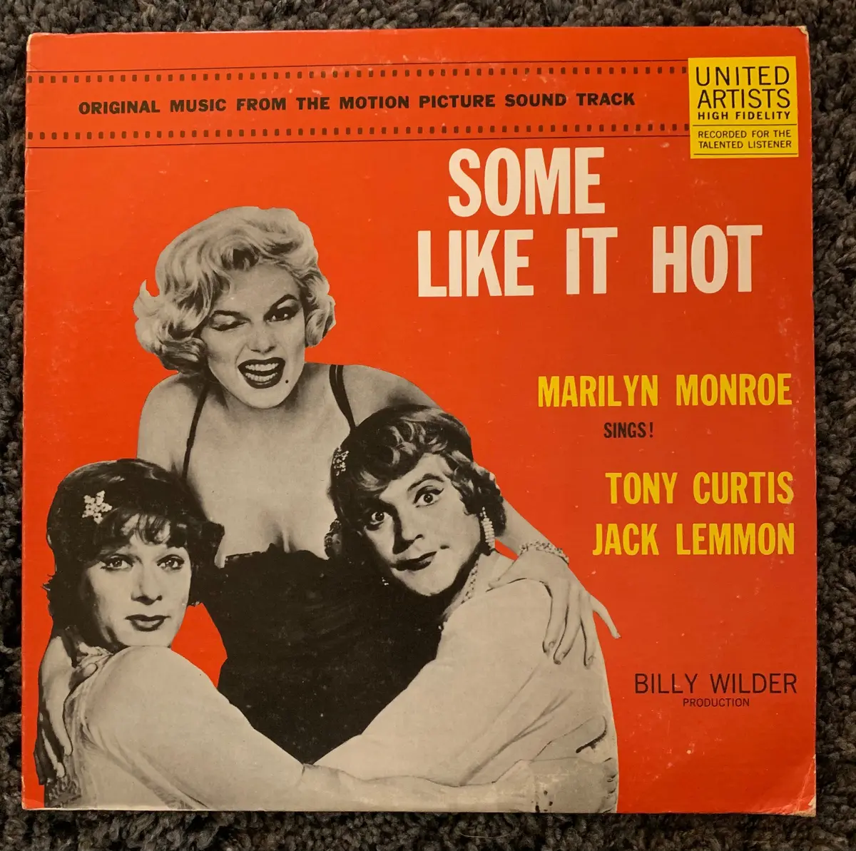 Marilyn Monroe - Some Like It Hot Lp Soundtrack - Vinyl - Used 1