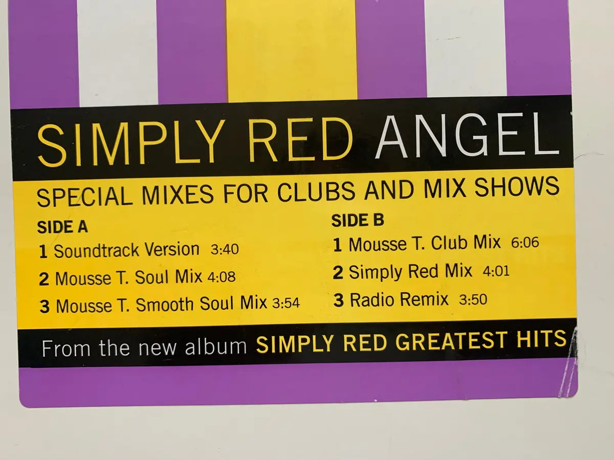 Simply Red - Lot Of 4 Remix 12" Lp Vinyl (Angel, Fairground Come To My Aid, Money's) - Used 2
