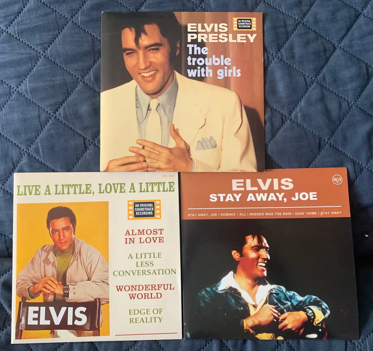 Elvis Presley - 45 Record Ep's (Set Of 3) 7" Vinyl - Used 1