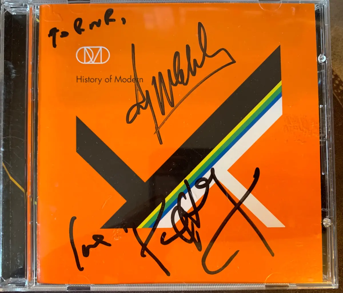 Omd - History Of Modern (Signed / Autographed Cover) Cd - Used 1