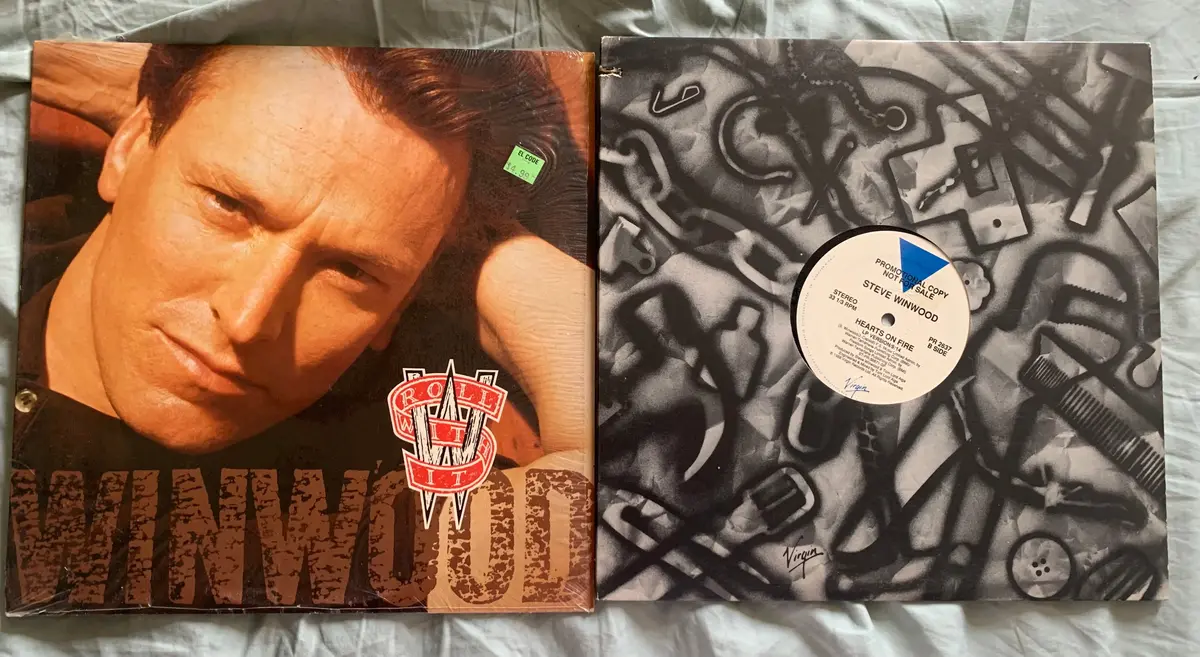 Steve Winwood - Roll With It / Hearts On Fire 2X12" Lp Vinyl - Used 1