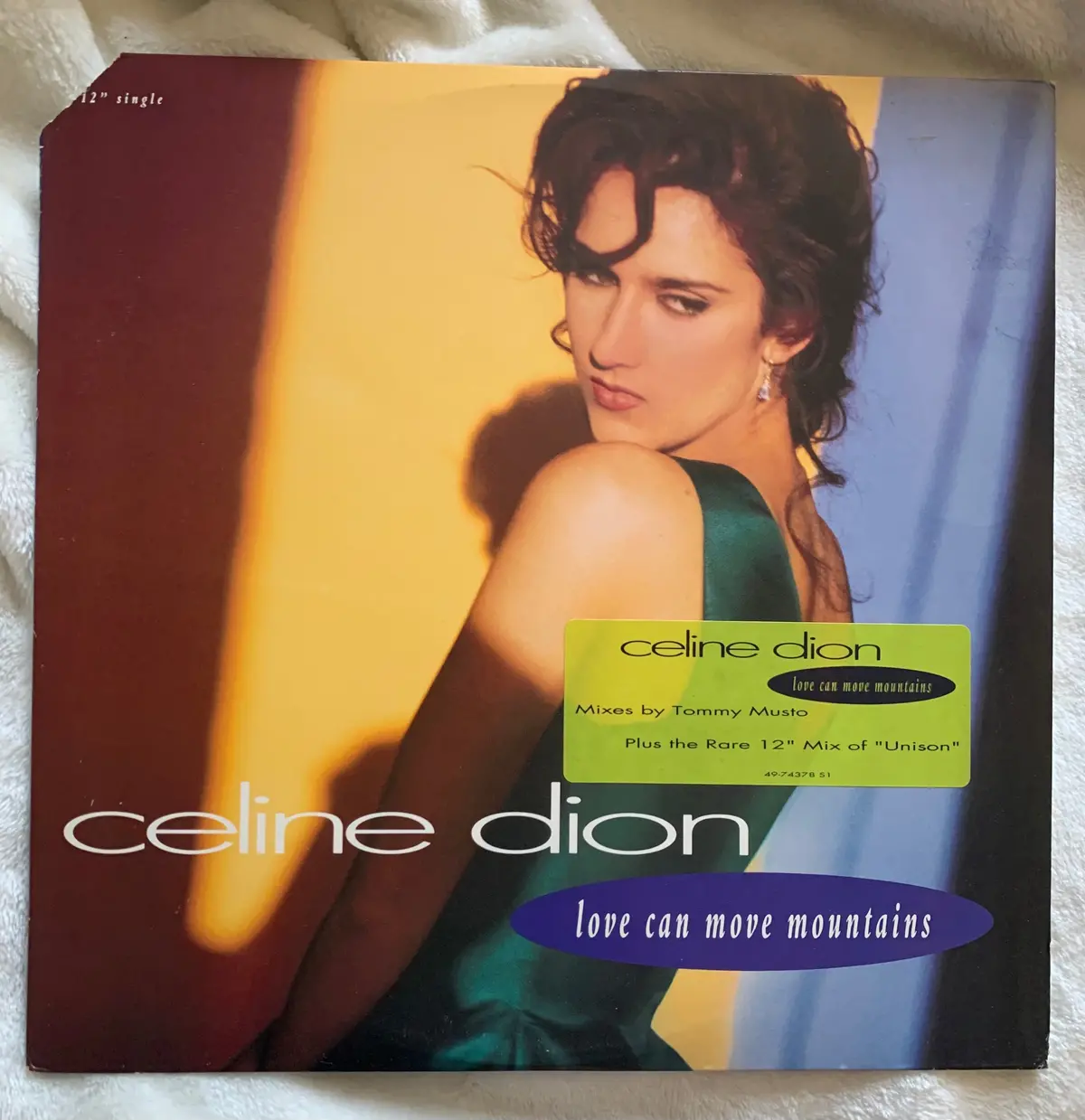 Celine Dion - Love Can Move Mountains / Unison  12" Remix Lp Vinyl - Used 1