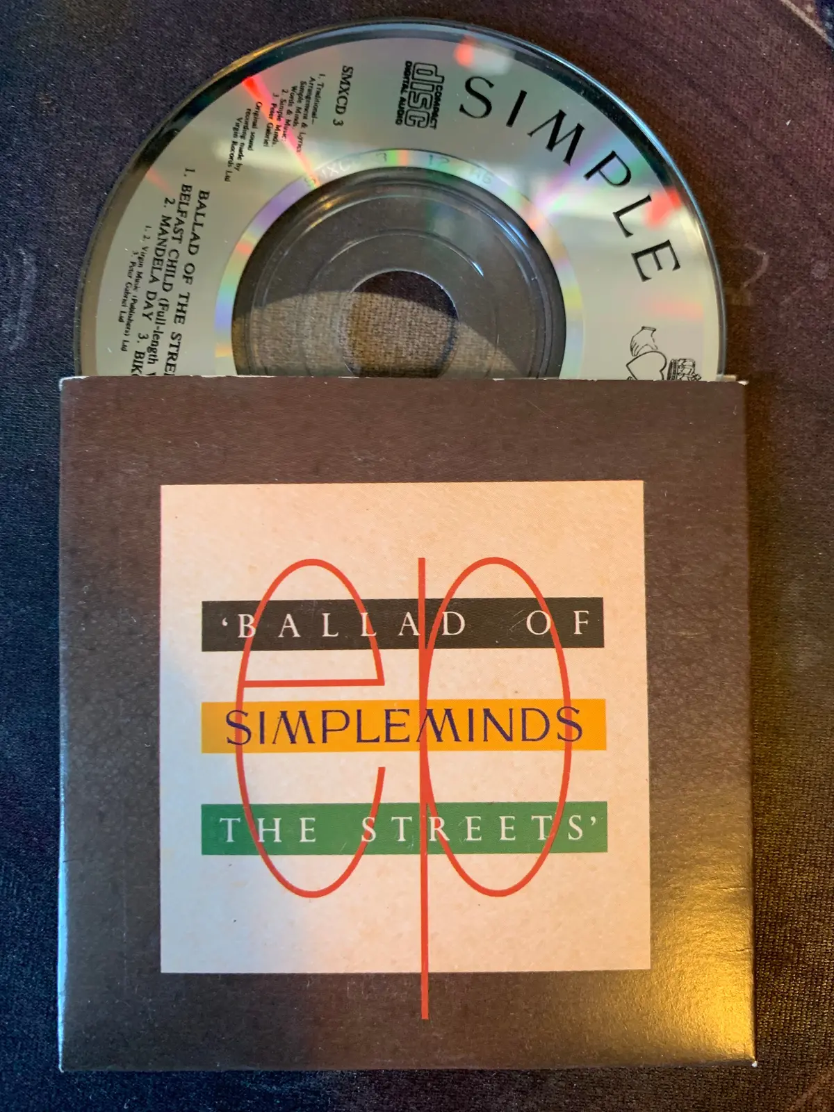 Simple Minds - Ballad Of The Streets    3" Import Minidisc  Cd - Used 1