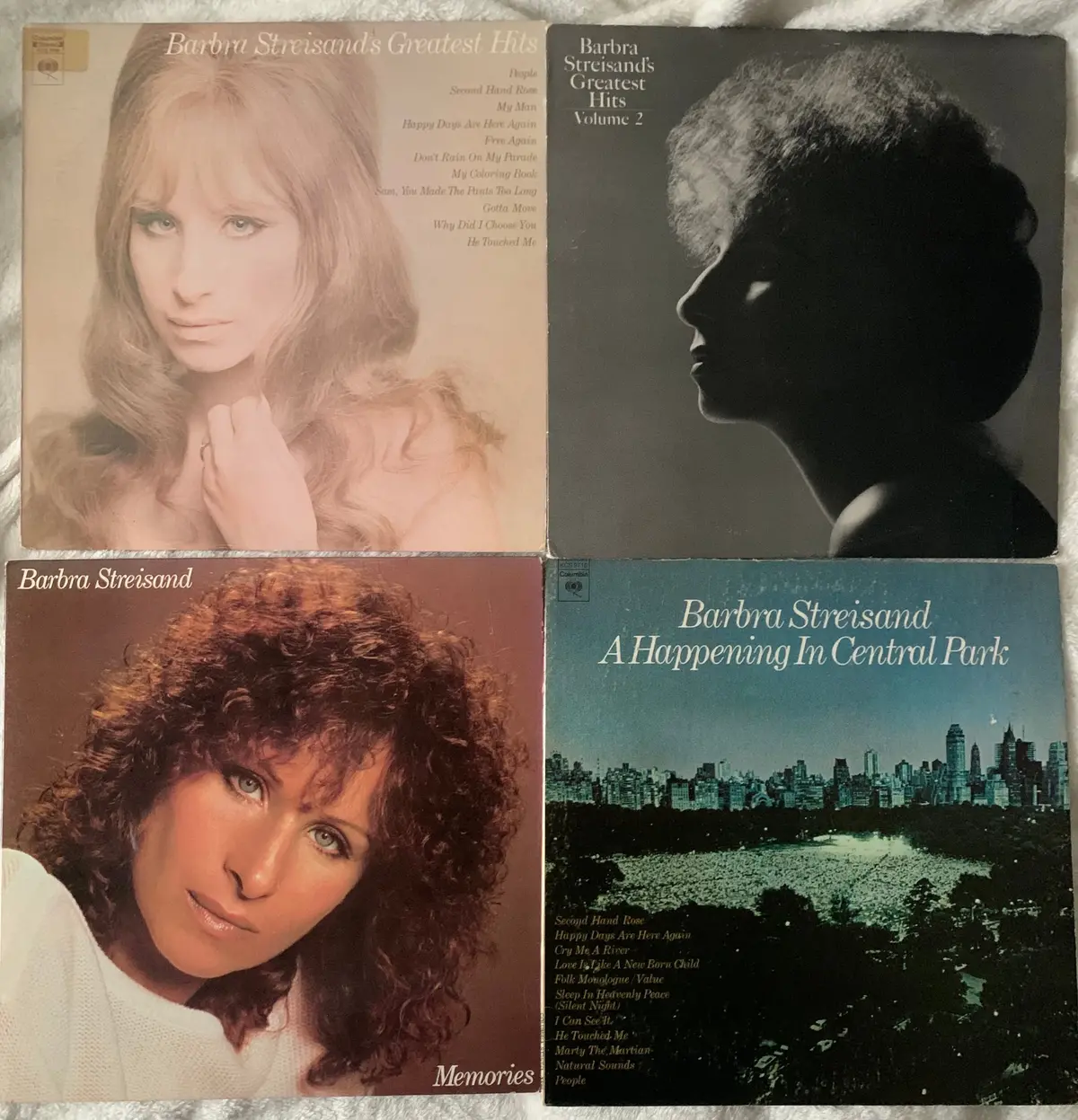 Barbra Streisand - 4 Lp Vinyl Lot (Greatest Hits + Live) - Used 1