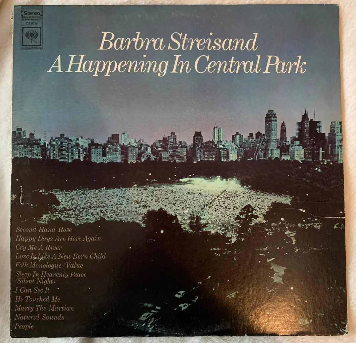 Barbra Streisand - A Happening In Central Park Live Lp Vinyl - Used 1