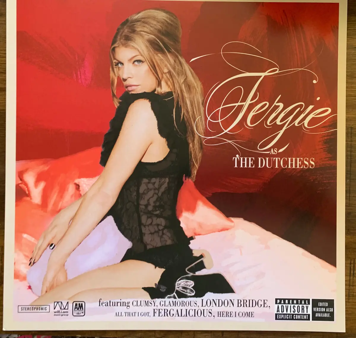 Fergie  - Promo Flat 12X12"  -The Dutchess  -Used 1