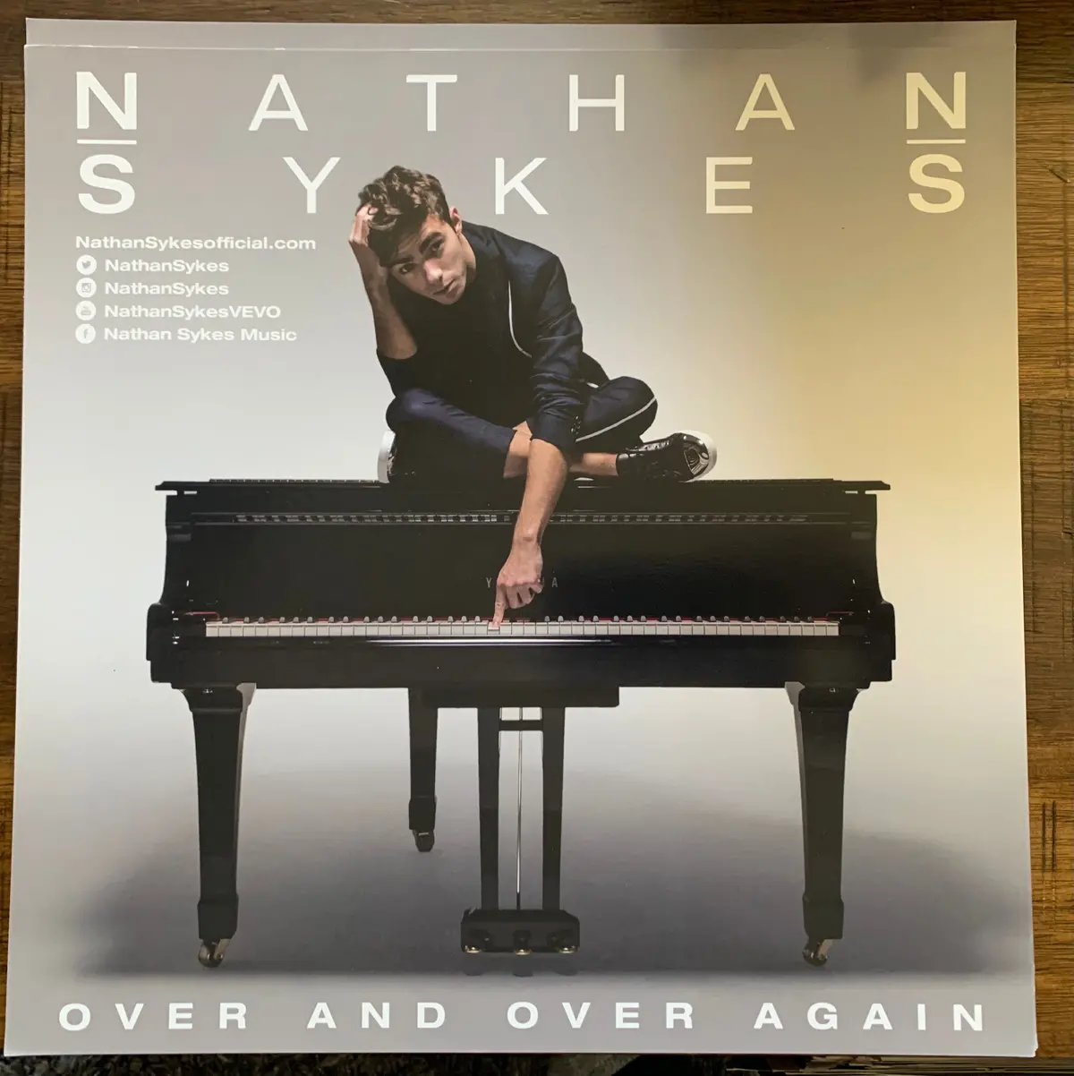 Nathan Sykes - Promo Flat 12X12"  -Over And Over Again  -Used 1
