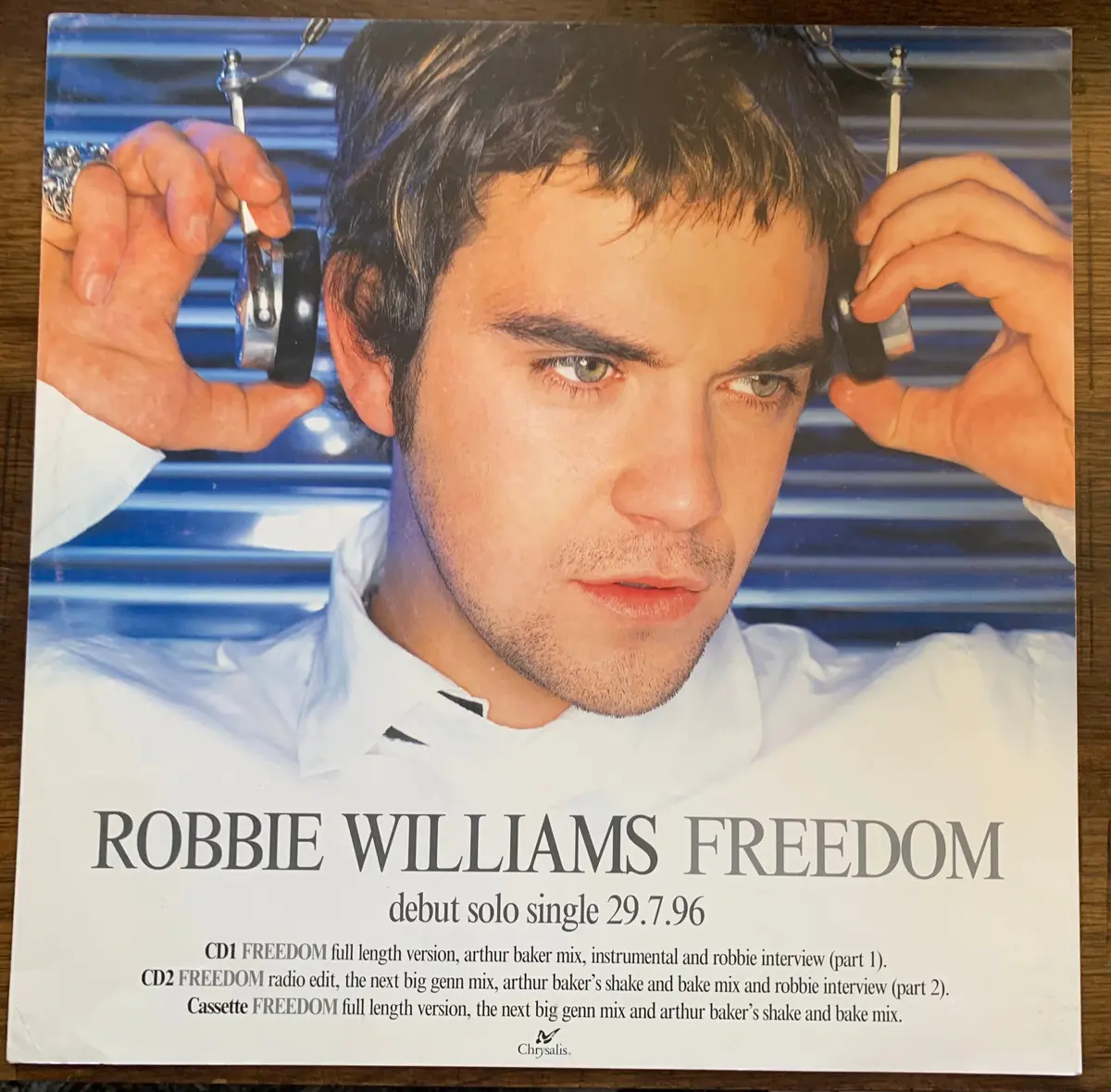 Robbie Williams - Freedom Promotional Poster Flat 12X12" Used 1