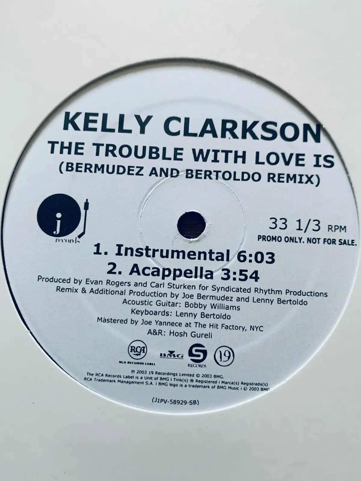 Kelly Clarkson - The Trouble With Love Is Promo 12" Remix Lp Vinyl - Used 2