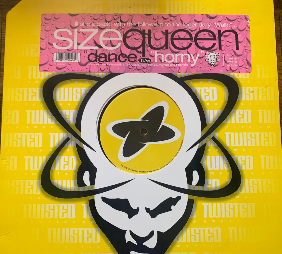 Size Queen - Dance B/W Horney 12" Remix Lp Vinyl - Used 1
