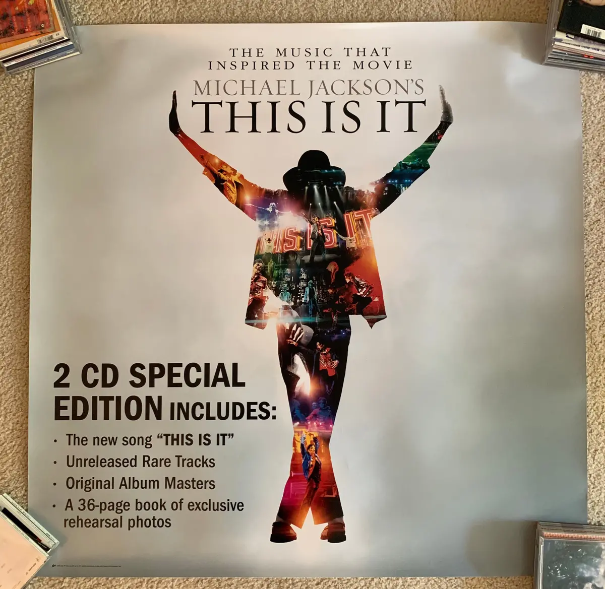 Micheal Jackson - This Is It -- Promotional Large Print/Poster 3X3 Ft 1
