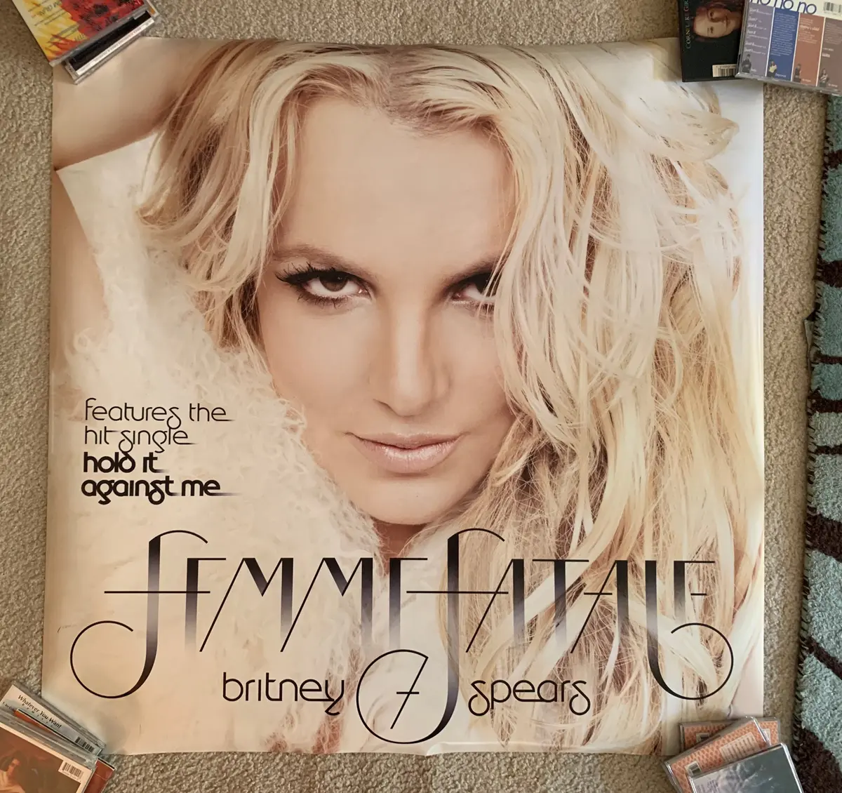 Britney Spears - Femme Fatale Official Promo Print/Poster 3X3 Ft! 1