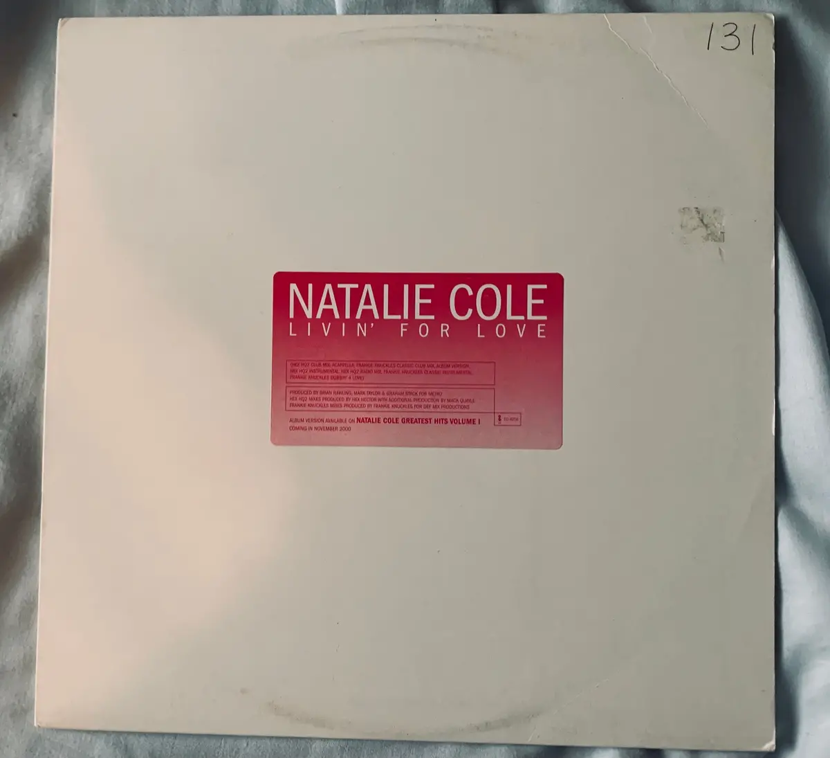 Natalie Cole - Livin' For Love (Promo 2X 12" Lp Vinyl) Used 1