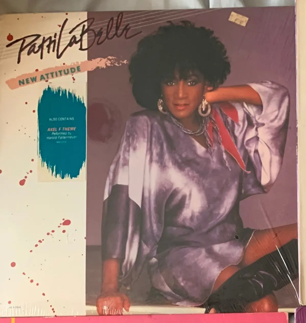 Patti Labelle - New Attitude / Axel F  -- 12" Single Lp Vinyl - Used 1