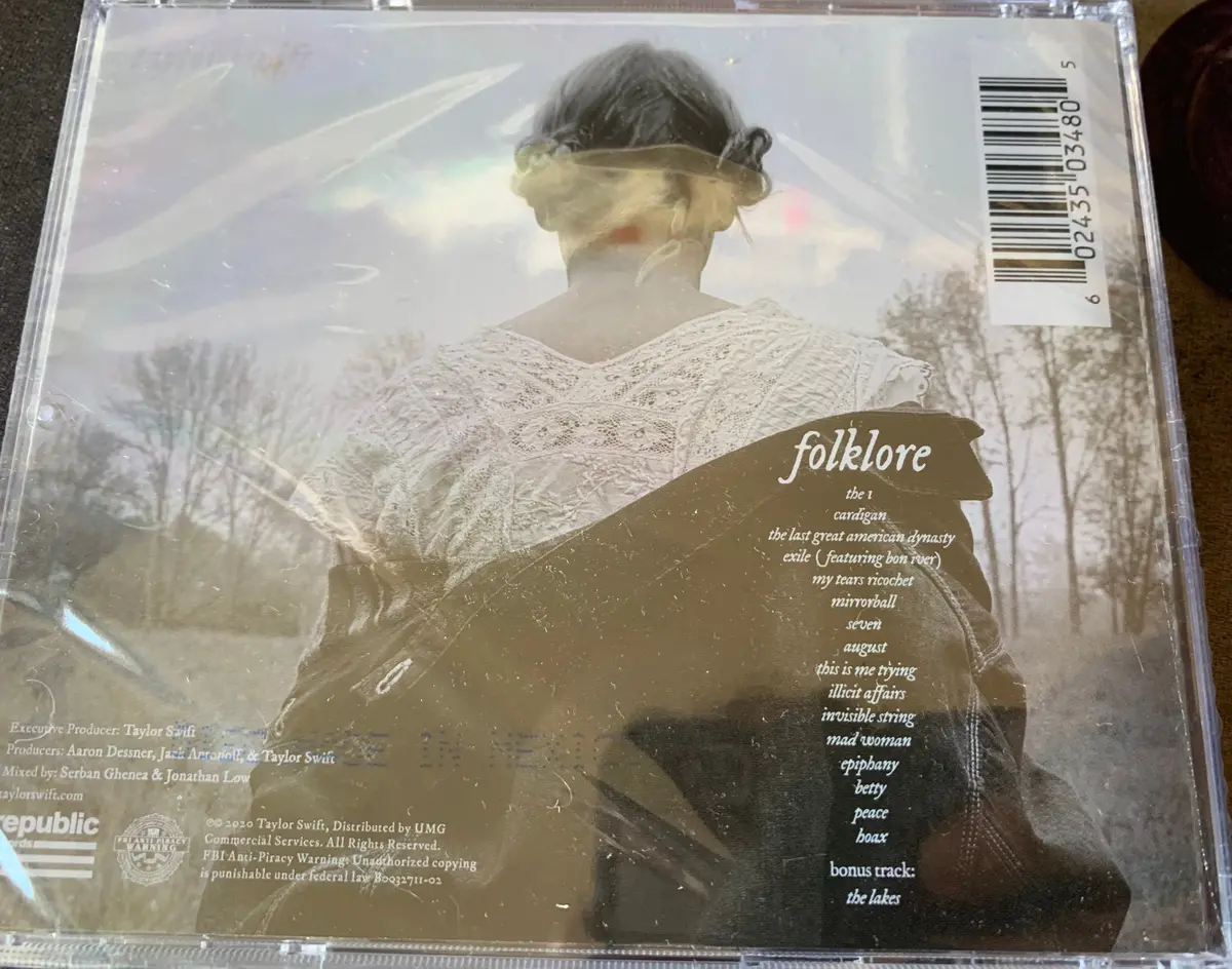 Taylor Swift Signed Cd Folklore (Autographed) - New (Us Orders Only) 2