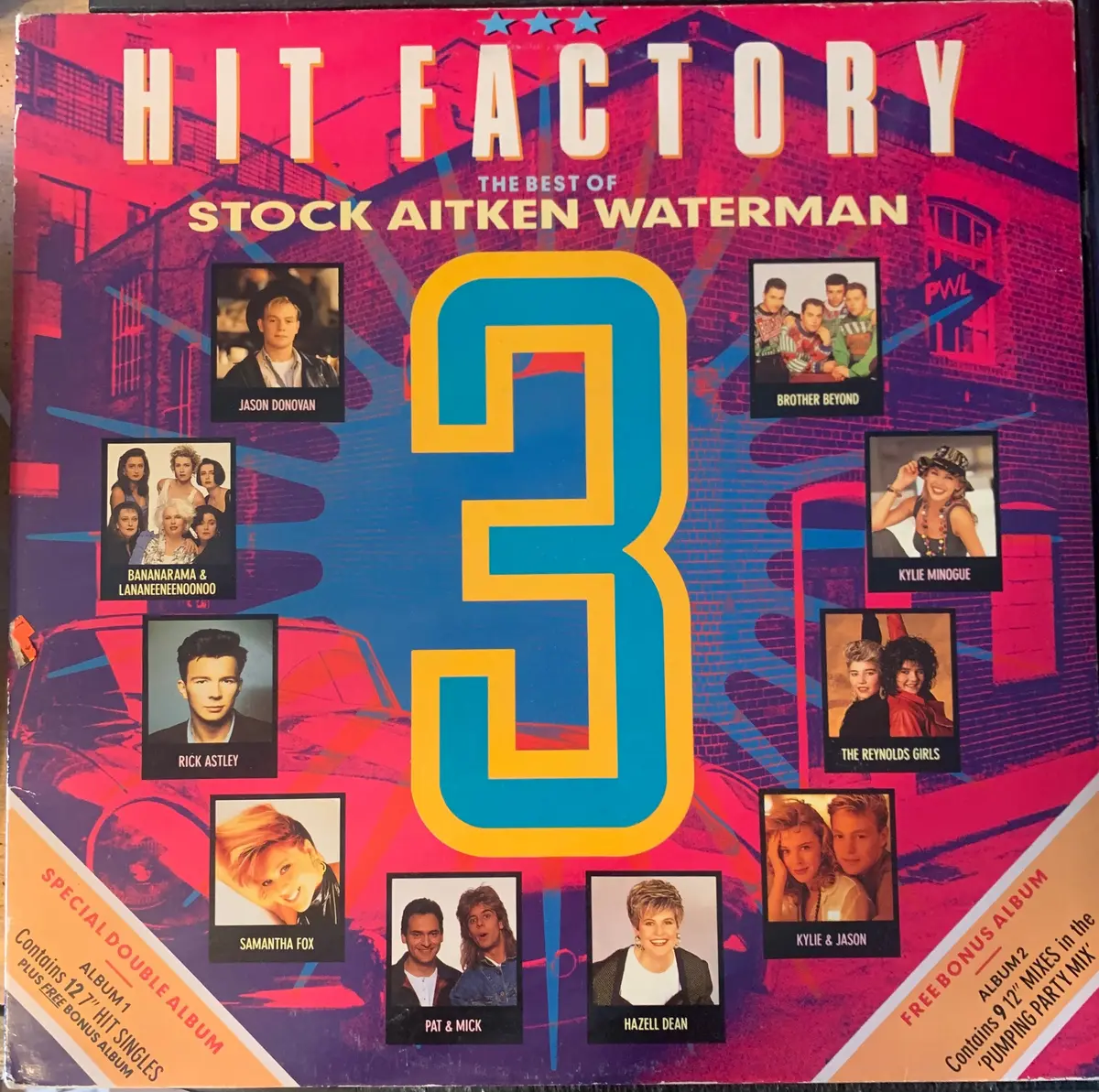 Stock Aitken Waterman (Saw) - Hit Factory Best Of Vol. 3 (Double Lp Vinyl) 1989 - Used 1