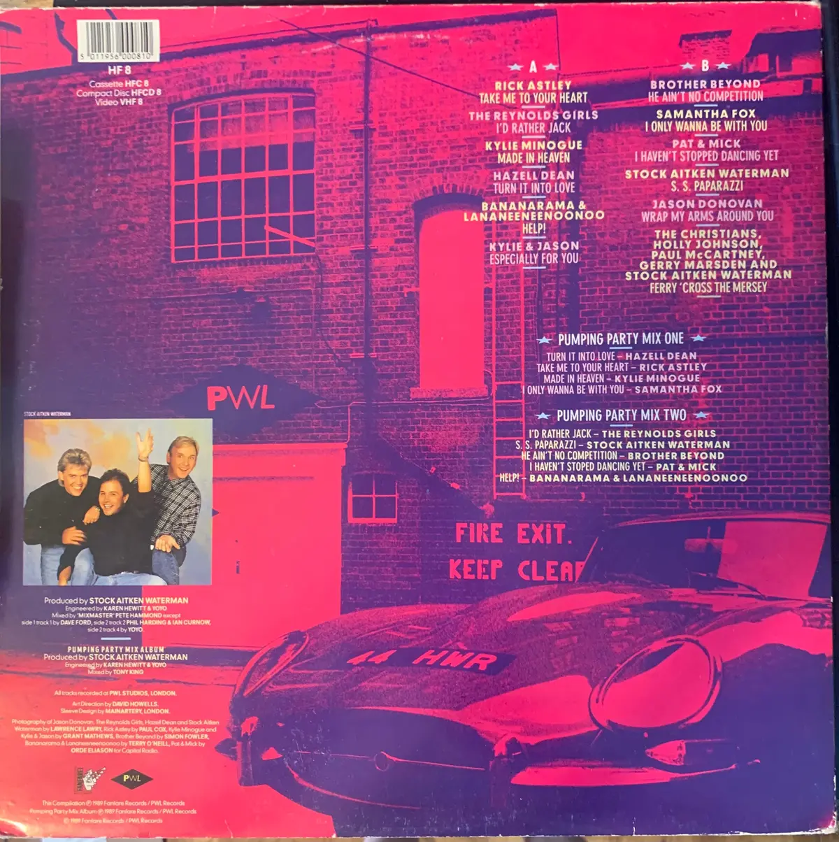 Stock Aitken Waterman (Saw) - Hit Factory Best Of Vol. 3 (Double Lp Vinyl) 1989 - Used 2
