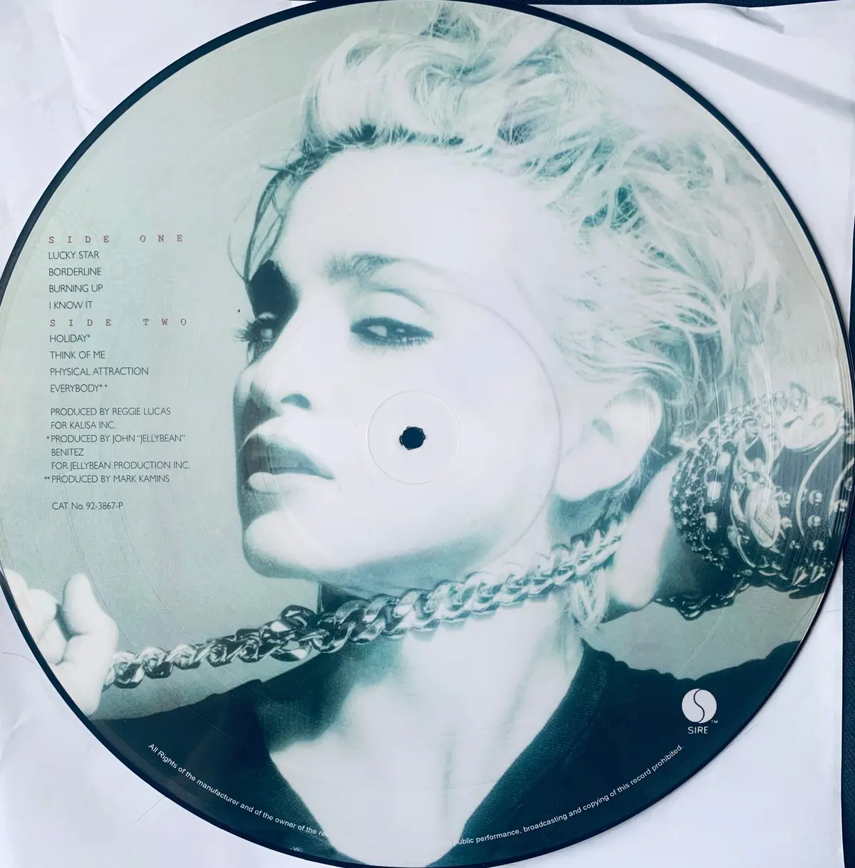 Madonna - The Debut Album / Self Titled On Lp Picture Disc. Used (Us Orders Only) 2