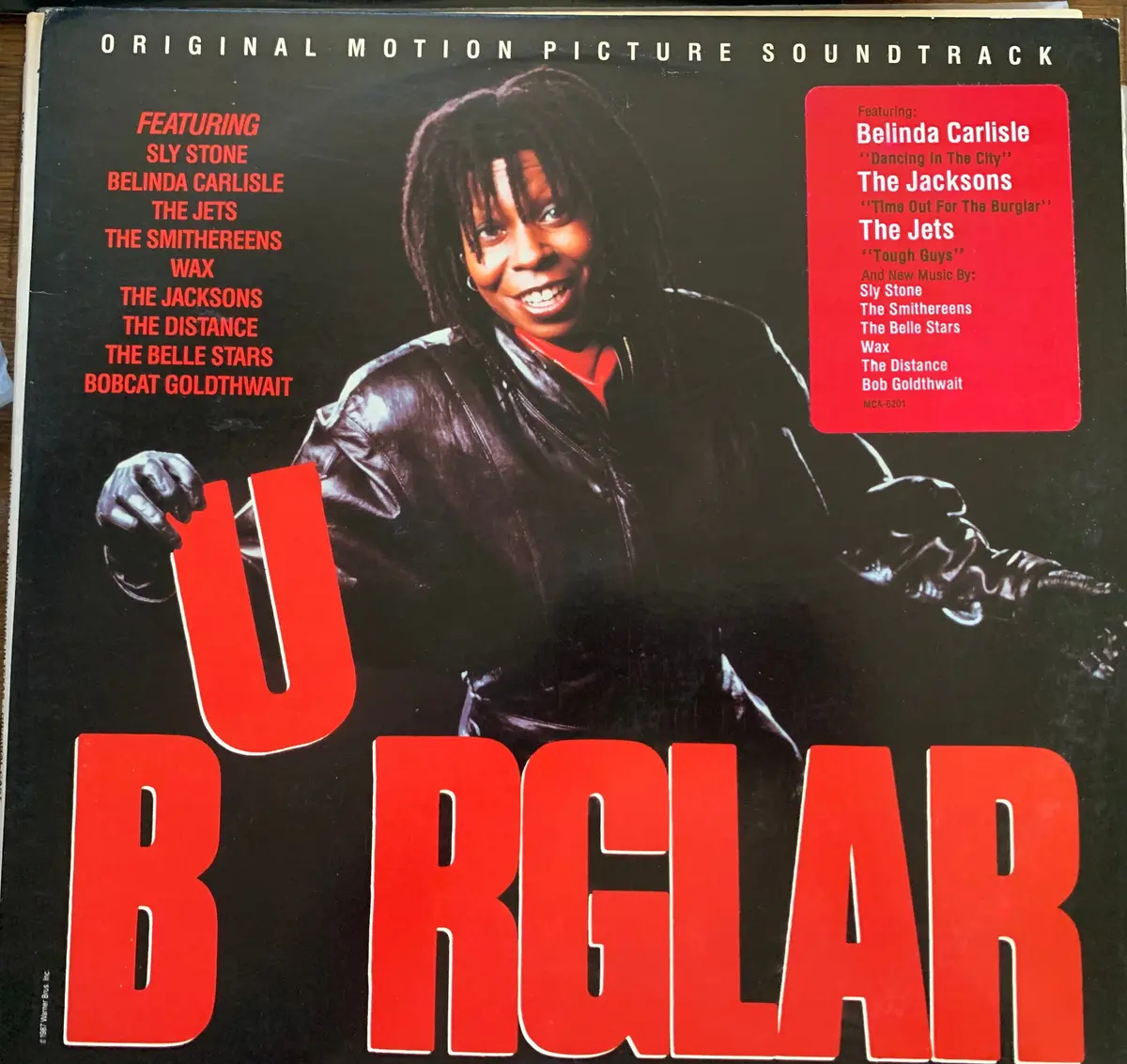 Burglar  Soundtrack Lp Vinyl - 80S (Belinda Carlisle, The Jacksons++) - Used 1