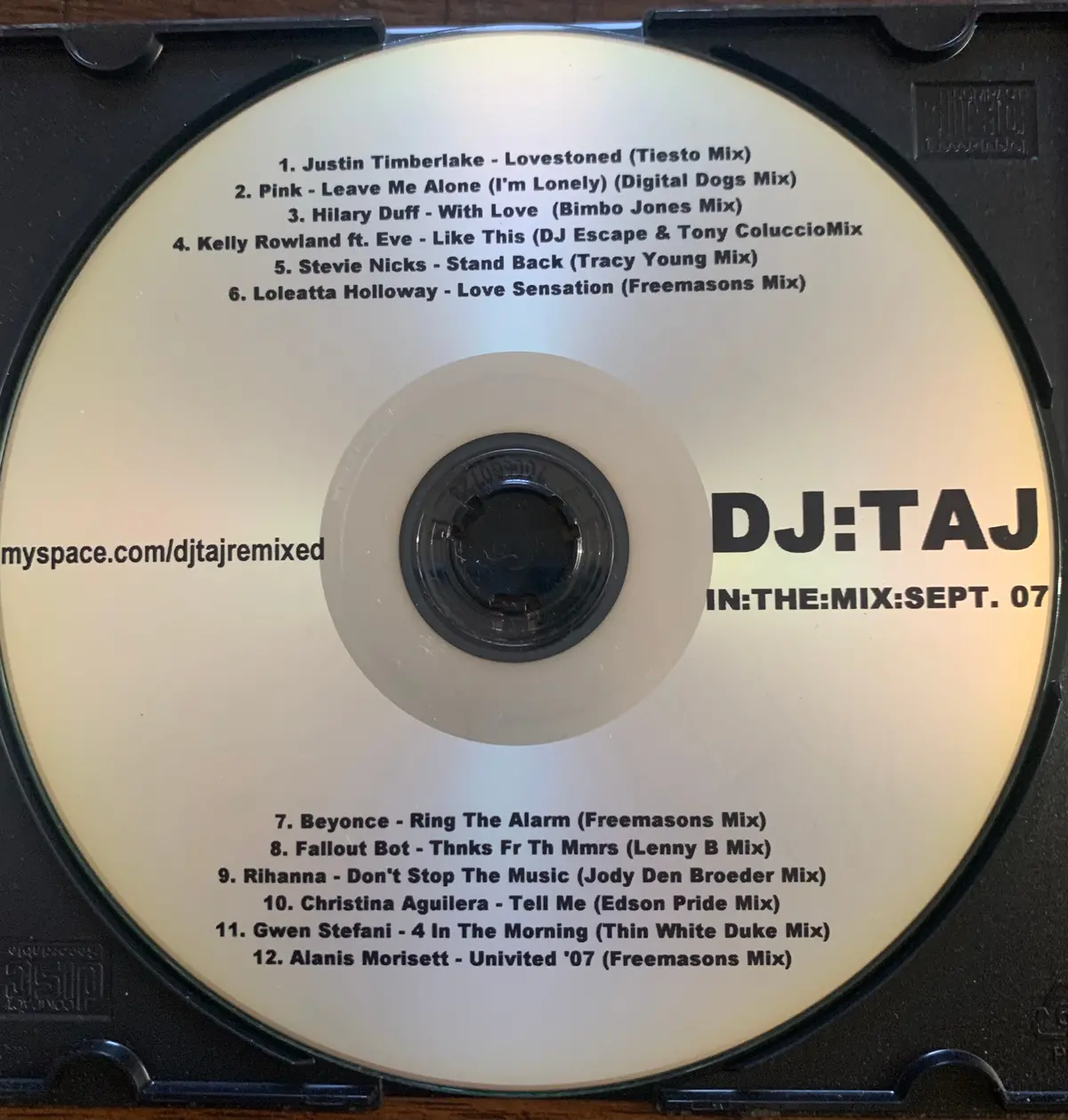 Dj Taj -- In The Mix Sept. '07 Cd - Used 2