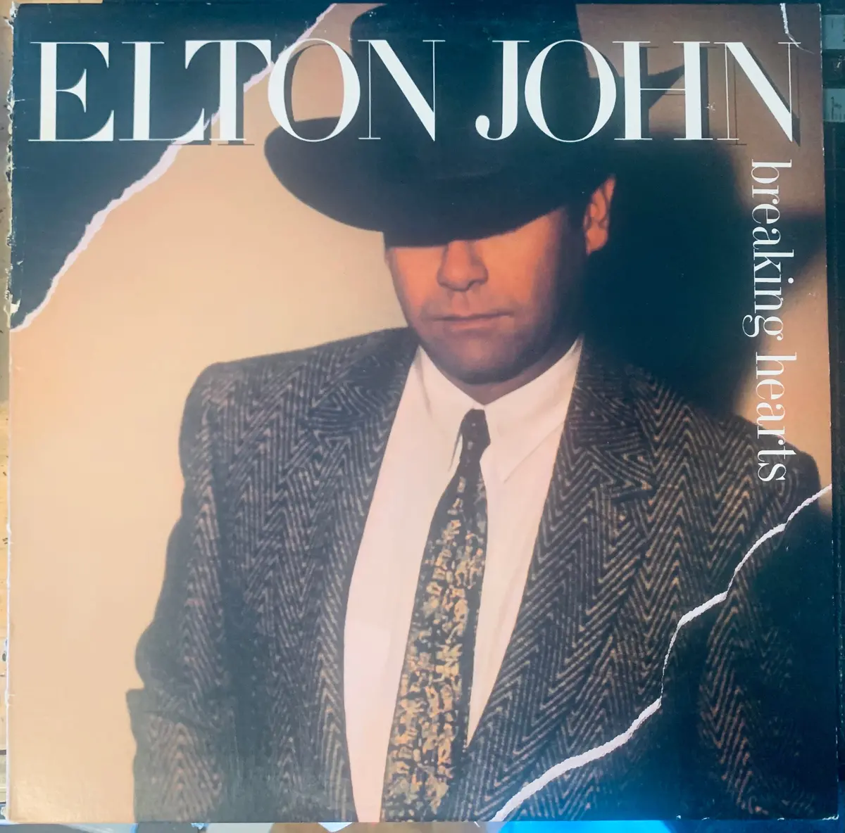 Elton John - Breaking Hearts 1984 Lp Vinyl - Used 1