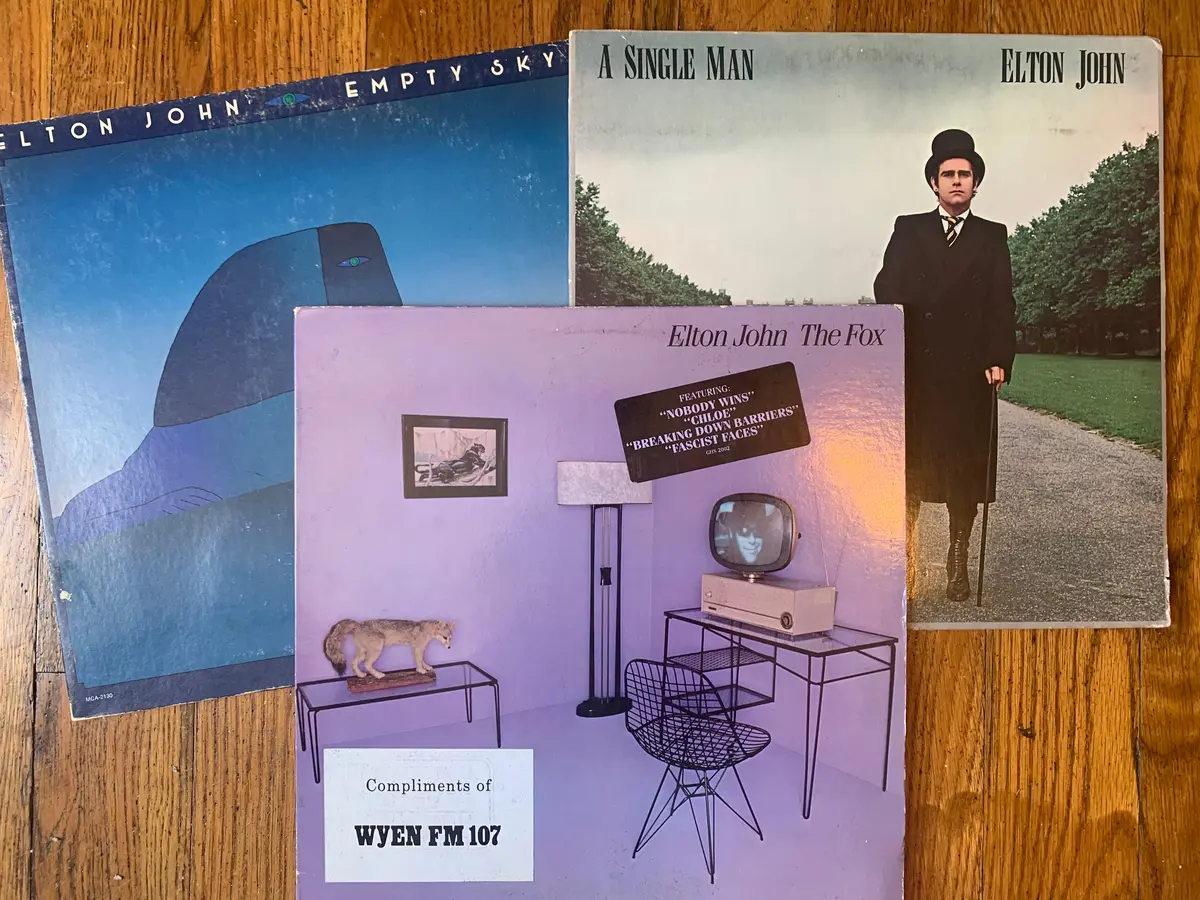 Elton John - 3 Original Lp Vinyl Set -- Used 1