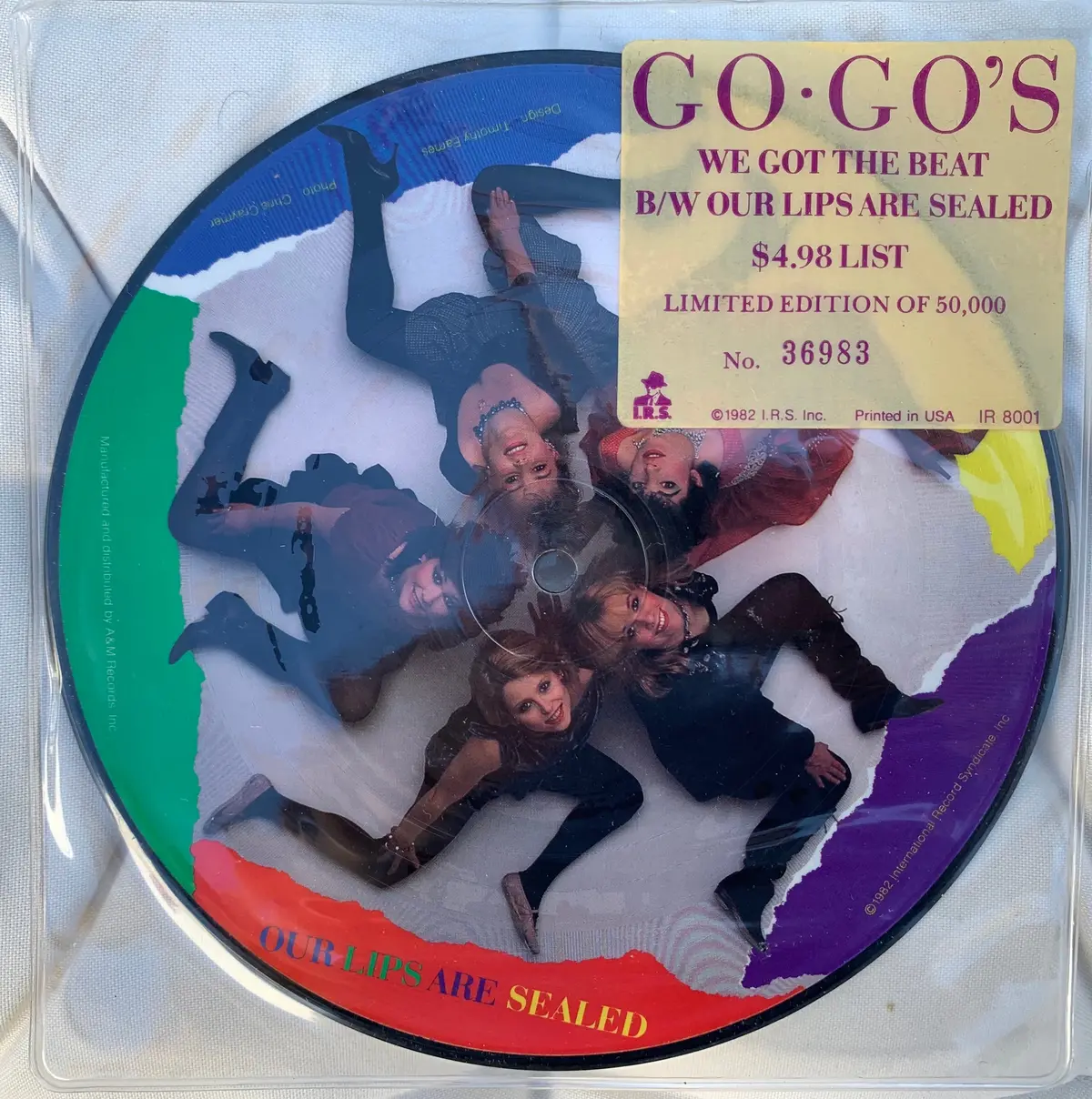 The Go-Go's - We Got The Beat 7" Picture Disc Vinyl (Original) Used 1