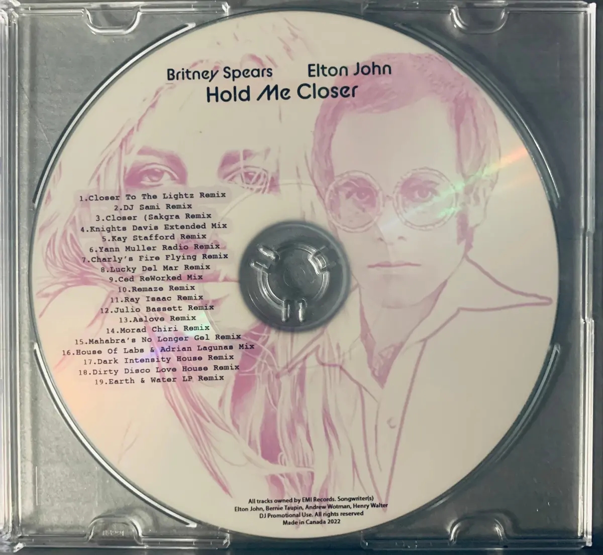 Elton John & Britney Spears - Hold Me Closer: The Remixes Cd Single (Dj Import) 2