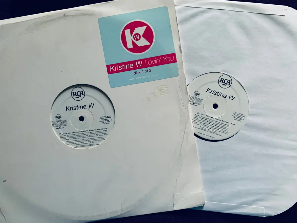 Kristine W. 3 Remix 12" Lp Vinyl -Promos (One More Try, Feel What You Want, Lovin' You)Used 2