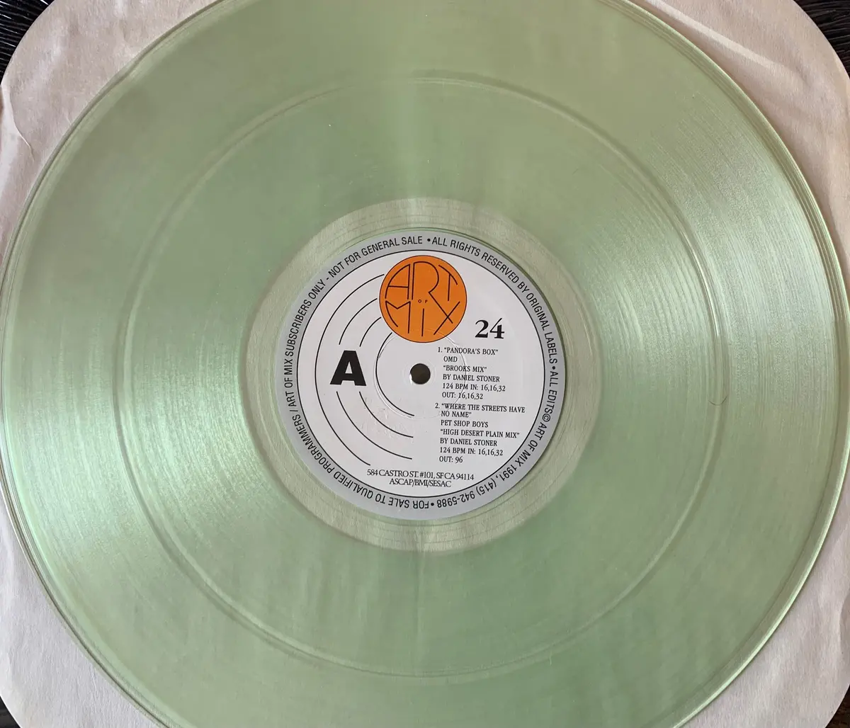 Art Of Mix - 12" Promo Remix Dj Service "Clear" Vinyl Lp -(Omd, Psb ++)  Used 1