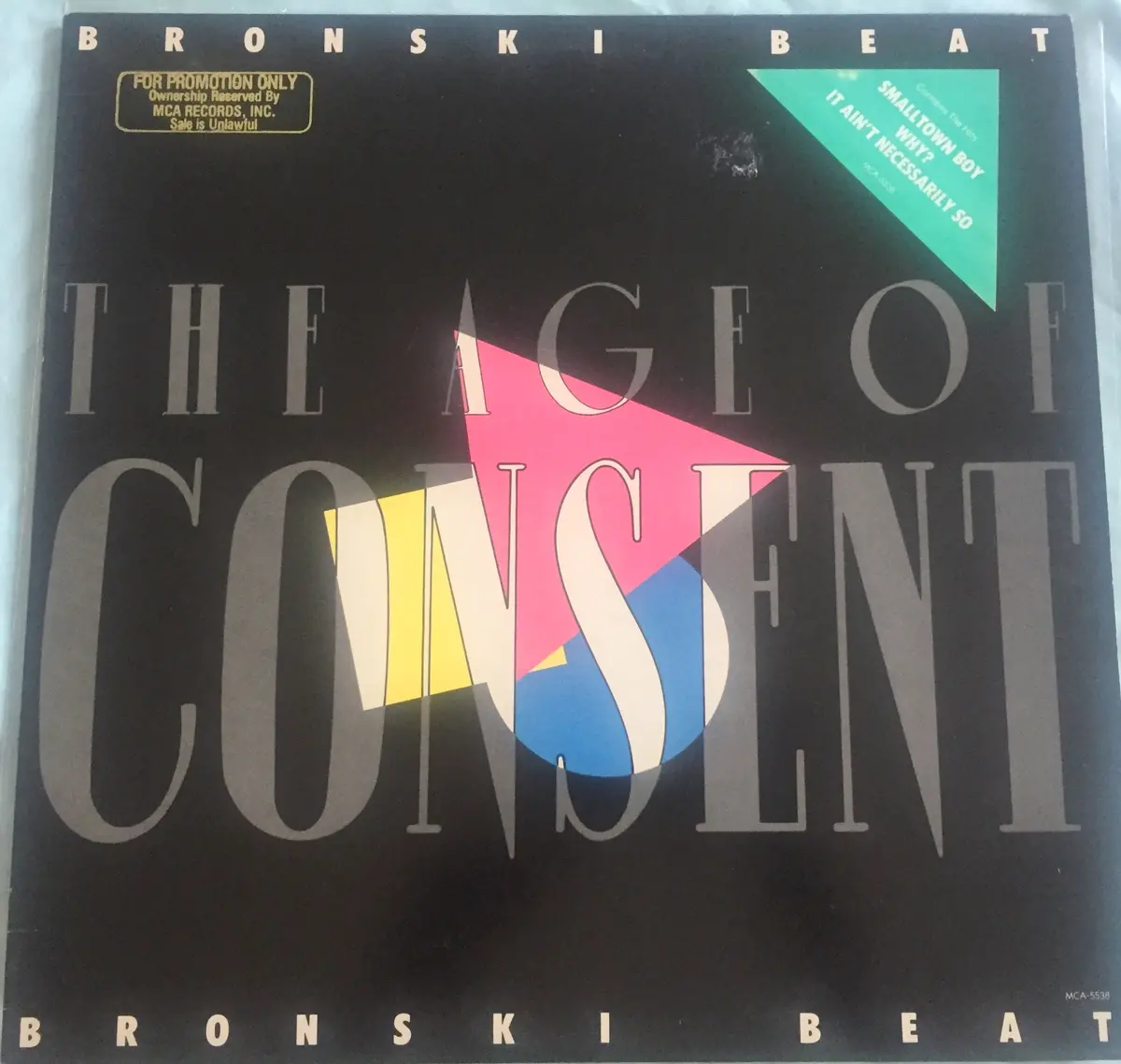 Bronski Beat - The Age Of Consent (Original Lp Vinyl) Used 1