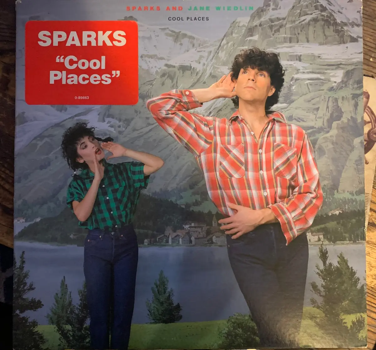 Sparks Ft: Jane Wiedlin - Cool Places Promo 12 " Lp Vinyl - Used 1