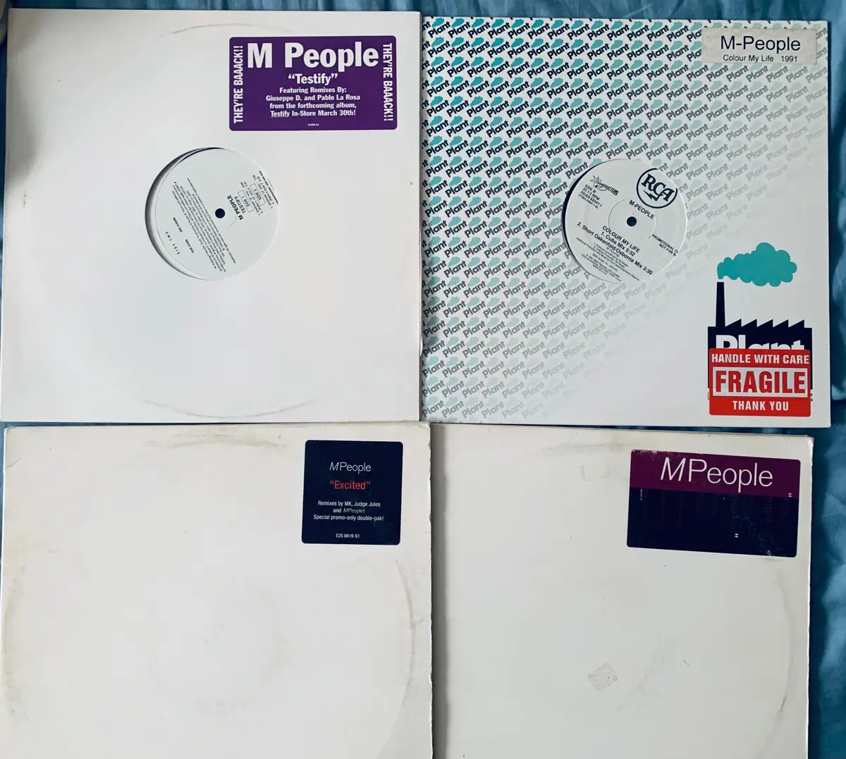 M People - Set Of 4 Promo 12" Remix Lp Vinyl - Used 1