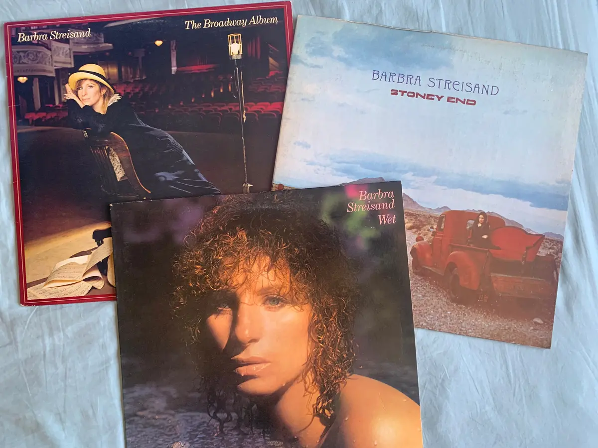Barbra Streisand - 3 Original Lp Vinyl : Stony End / Wet / Broadway - Used 1