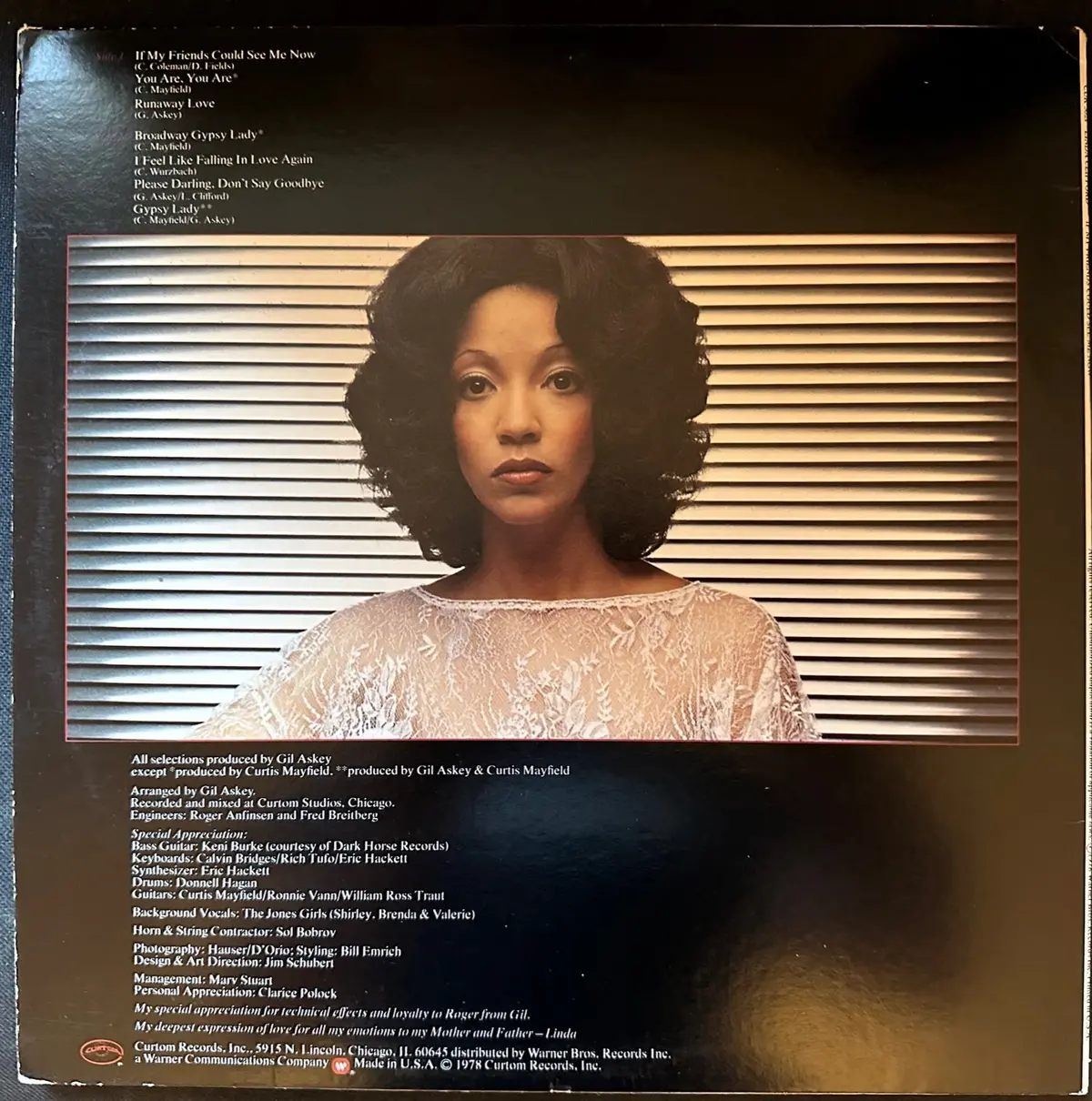 Linda Clifford - If My Friends Could See Me Now - 1978 Lp Vinyl- Used 2